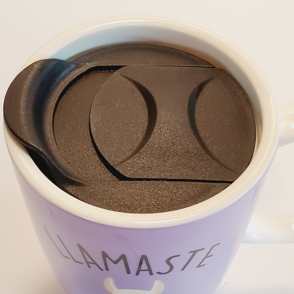 Llamaste Purple Ceramic Travel Mug - Picture 5 of 8